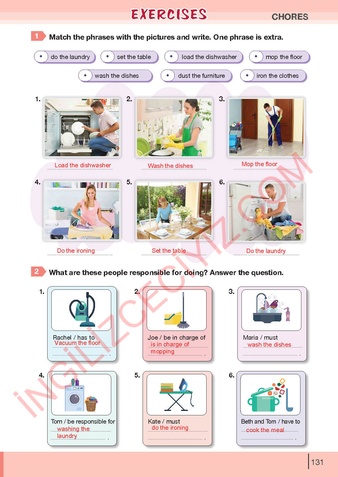 8. Sınıf Bilim Ve Kültür Yayınları İngilizce Ders Kitabı Sayfa 131 Cevapları