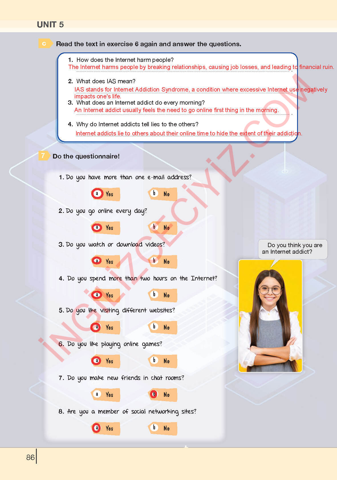 8. Sınıf Bilim Ve Kültür Yayınları İngilizce Ders Kitabı Sayfa 86 Cevapları